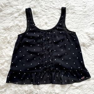 🤍Hollister Polka Dot Crop Top